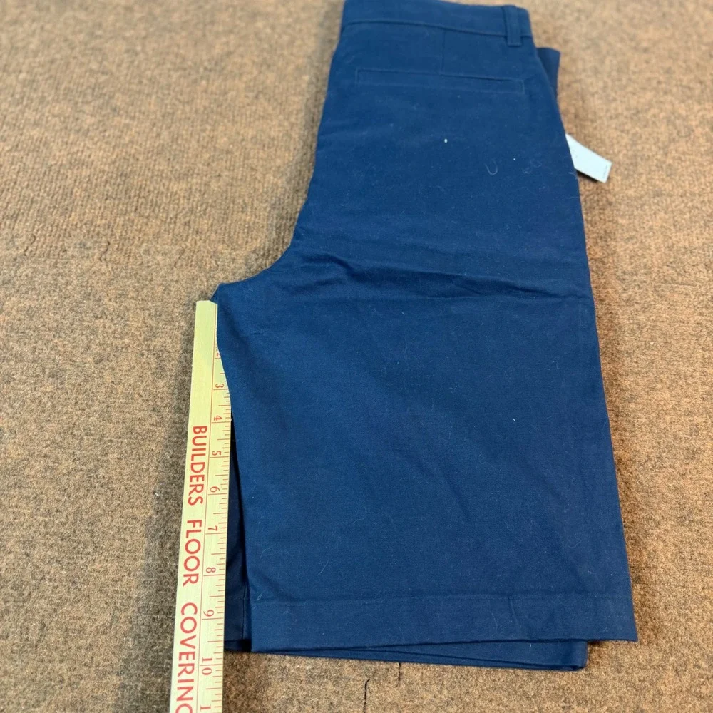 New Old Navy Boys Chino Shorts Navy Blue Uniform Stretch Size 16 320187-01-1